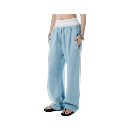 Layered Wide-Leg Sweatpants