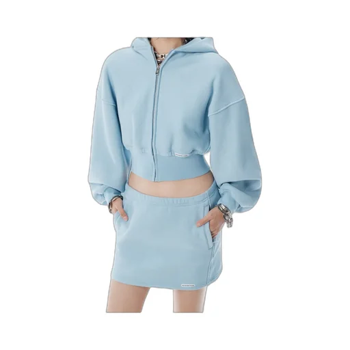 Zip-Up Cropped Hoodie