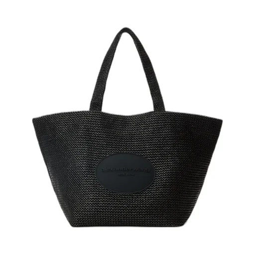 Logo Embossed Xl Punch Tote Bag