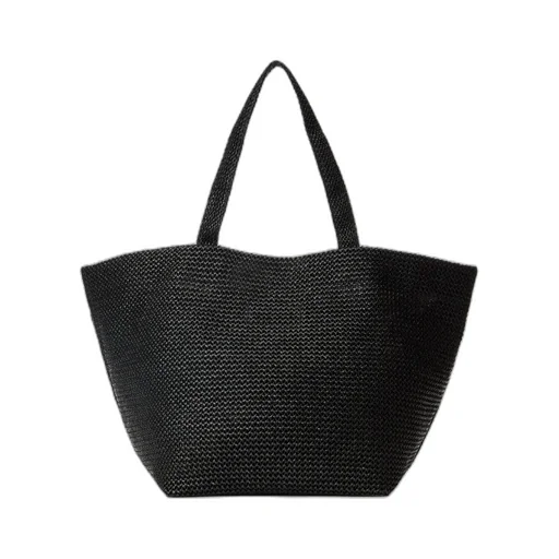 Logo Embossed Xl Punch Tote Bag