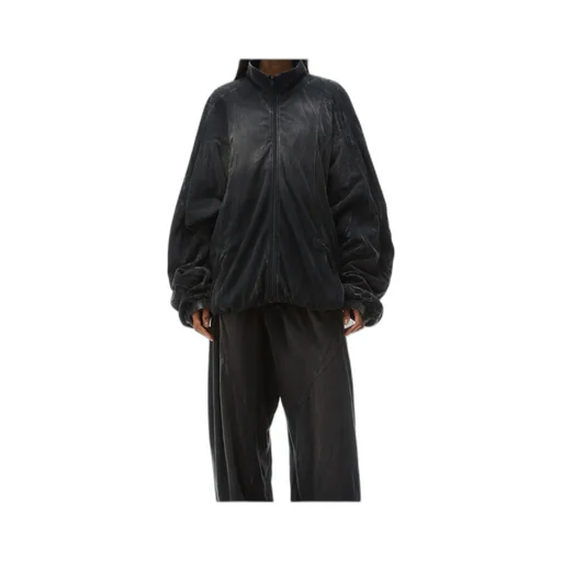 Pleated Motorcycle Jacket