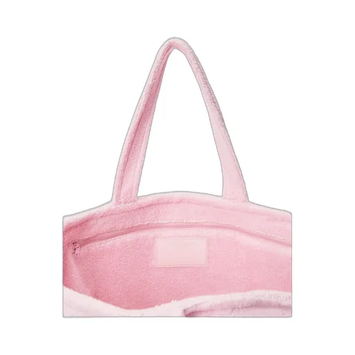 Large Fur Punch Tote Bag