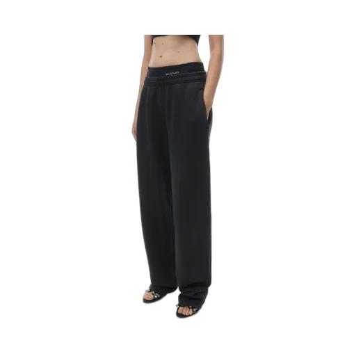 Layered Elasticated-Waist Pants