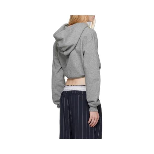 Zip-Up Deconstructed Wrap Hoodie