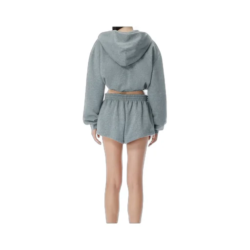 Zip-Up Deconstructed Wrap Hoodie