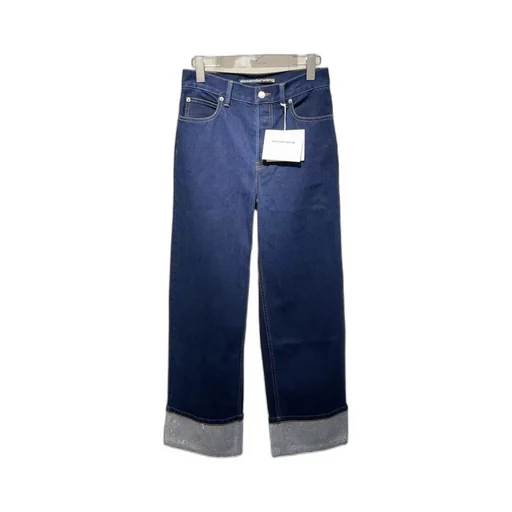 Five Pocket Flanged Denim Trousers