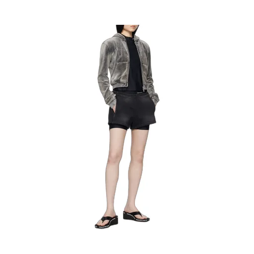 Layered Elasticated-Waist Shorts