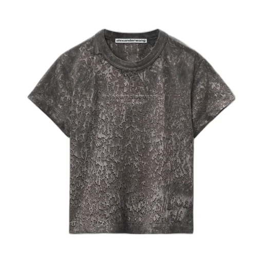 Splatter-Wash Crewneck T-Shirt