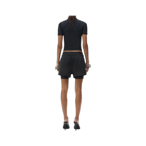 Layered Elasticated-Waist Shorts
