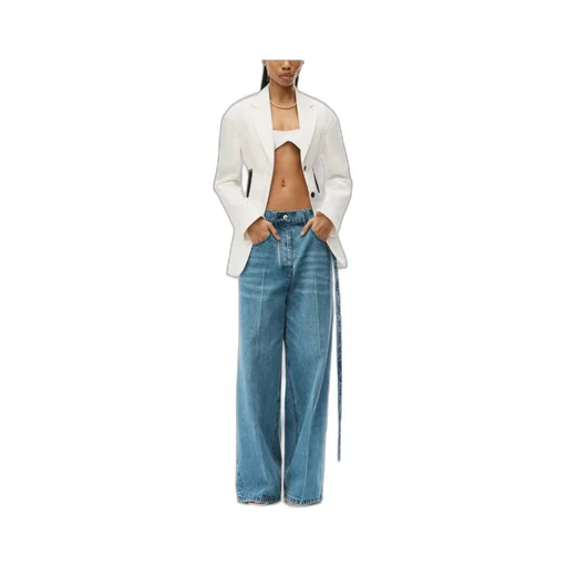Logo-Waistband Tailored Blazer