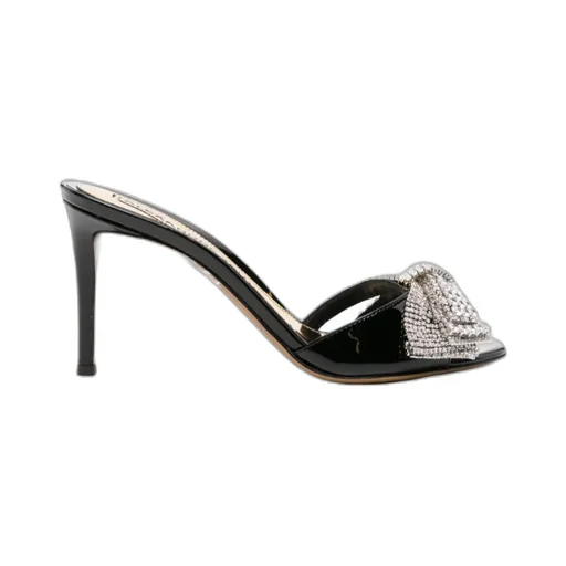 90Mm Bow-Detail Leather Pumps