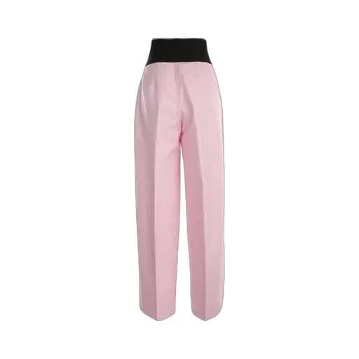 Logo Intarsia Straight Leg Trousers