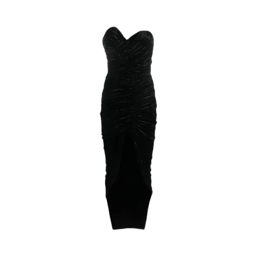 Heart-Shaped Collar Split Dress