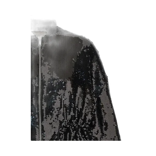 All-Over Sequin Embellished Bomber Jacket
