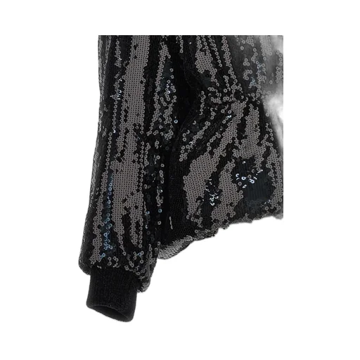All-Over Sequin Embellished Bomber Jacket