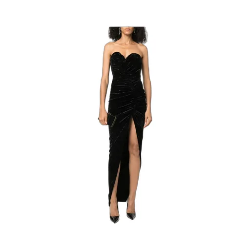 Heart-Shaped Collar Split Dress