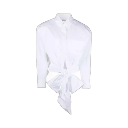Tied-Waist Cotton Shirt