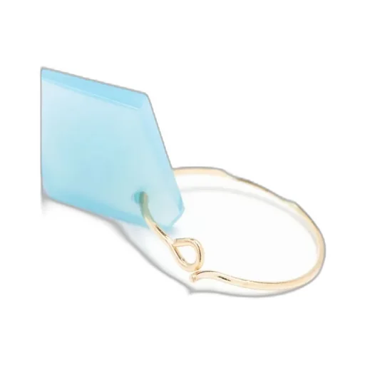 18Kt Yellow Gold Rombo Jade Earring