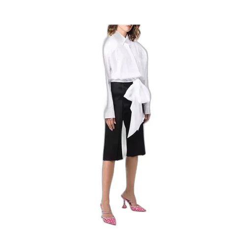 Tied-Waist Cotton Shirt