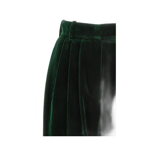 High-Waist Wide-Leg Paillette-Embellished Trousers