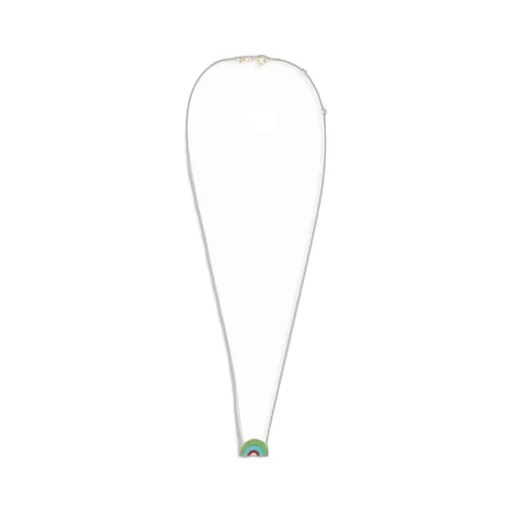 Rainbow Pattern Pendant Necklace