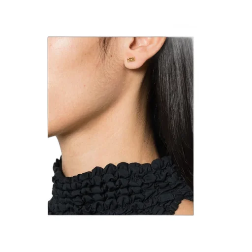 Mono Perla Baguette Citrine And Pearl Earrings