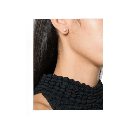 Mono Perla Baguette Citrine And Pearl Earrings