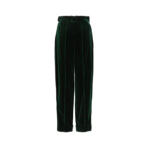 High-Waist Wide-Leg Paillette-Embellished Trousers