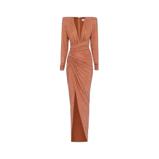Crystal V-Neck Long Dress