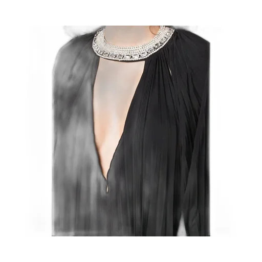 Crystal-Embellished Pleated Mini Dress