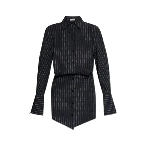 Allover Logo-Printed Mini Shirt Dress