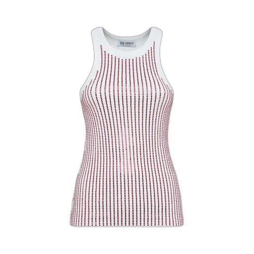 Embellished Ribbed Tank Top