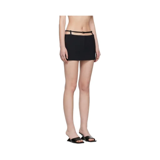 Crepe Stretch Mini Skirt