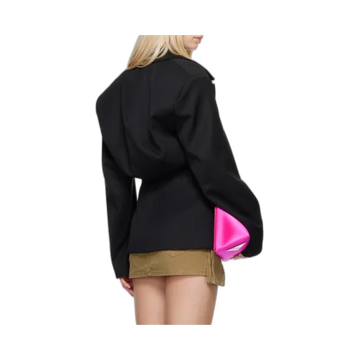 Single-Breasted Gabardine Blazer