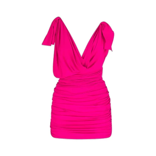 V-Neck Sleeveless Mini Dress