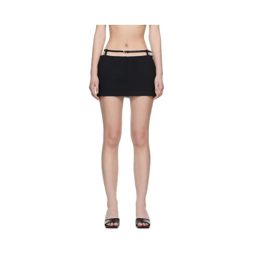 Crepe Stretch Mini Skirt