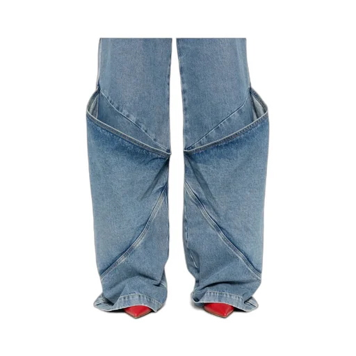 Knee Detailed Long Jeans