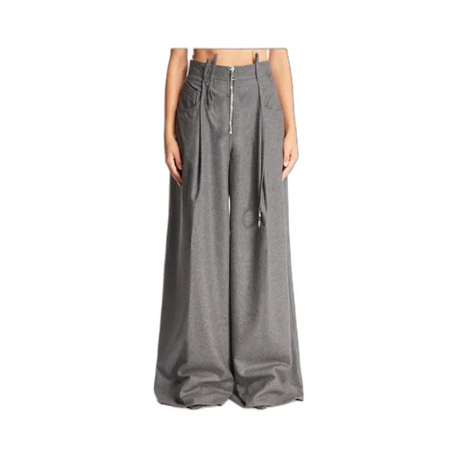 High-Waisted Wide-Leg Trousers