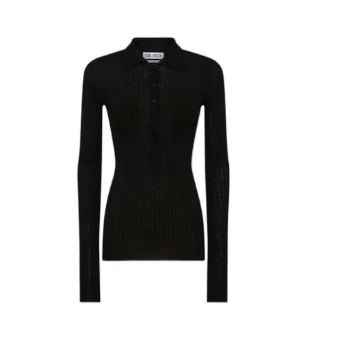 Half-Buttoned Knitted Jumper