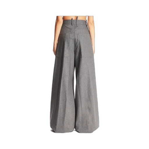 High-Waisted Wide-Leg Trousers
