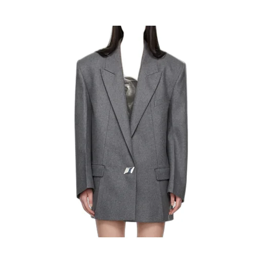 Single-Breasted Oversized Blazer