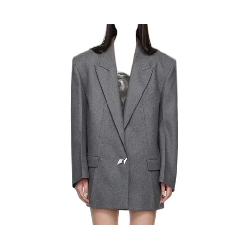 Single-Breasted Oversized Blazer