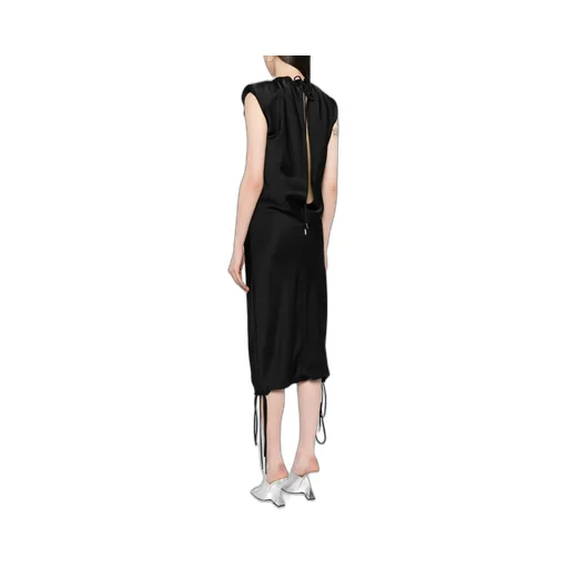 Rhinestone-Embellished Midi Dress