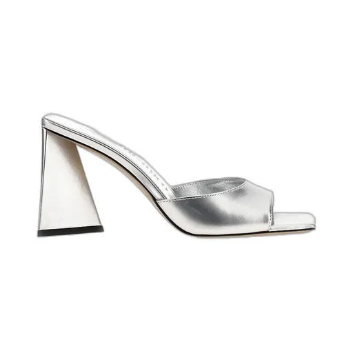Devon Square-Toe Metallic Mules