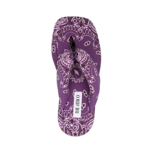 Bandana Printed Thong Strap Slides