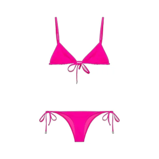 Tie-Fastened Stretch Bikini