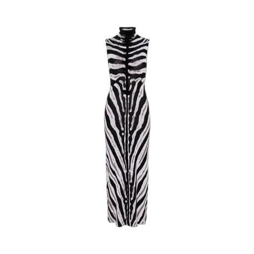 Intarsia Knitted Dress