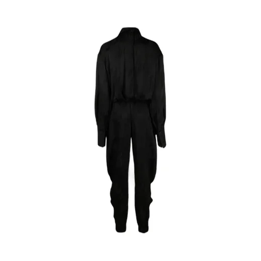 Logo Jacquard Long-Sleeved Jumpsuit