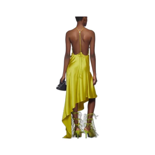 Ruched Open Back Midi Dress
