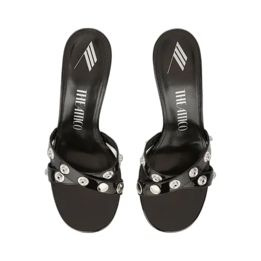 Heeled Slip-On Sandals
